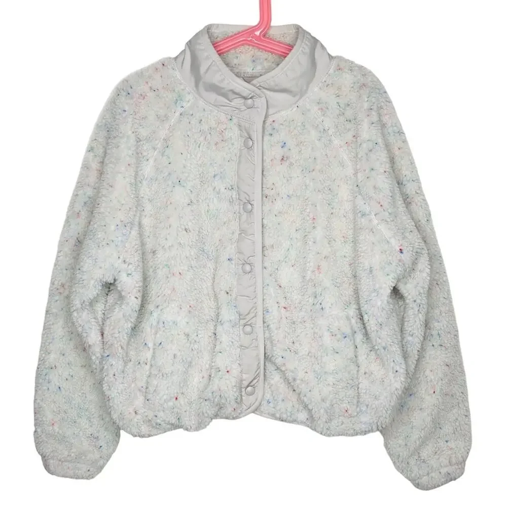 GAP Teen Cropped Sherpa Bomber Jacket szie 12